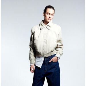 Beige bomber like new